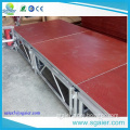 1.22*1.22m red birthday party stage decorations,aluminum stage platform